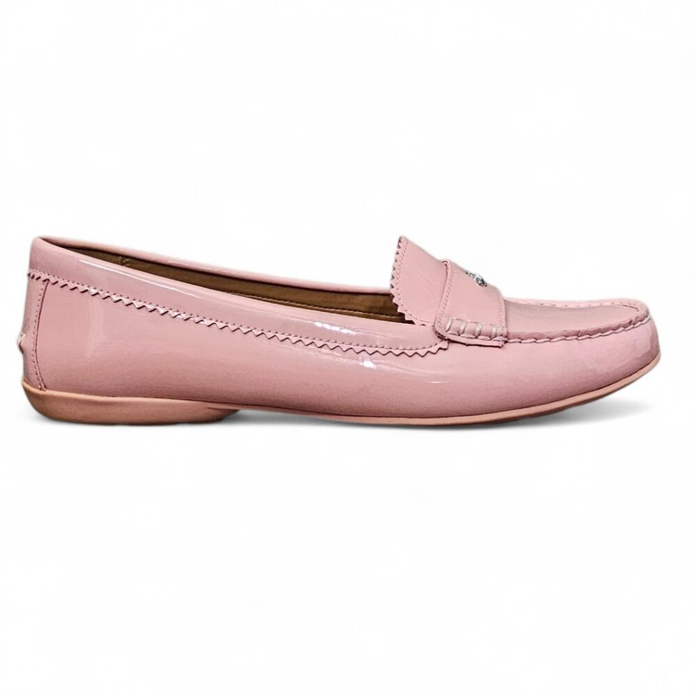 Coach Women's Odette Pink Patent Leather Casual Slip On Loafer Shoe COA Size 11 - Picture 14 of 15